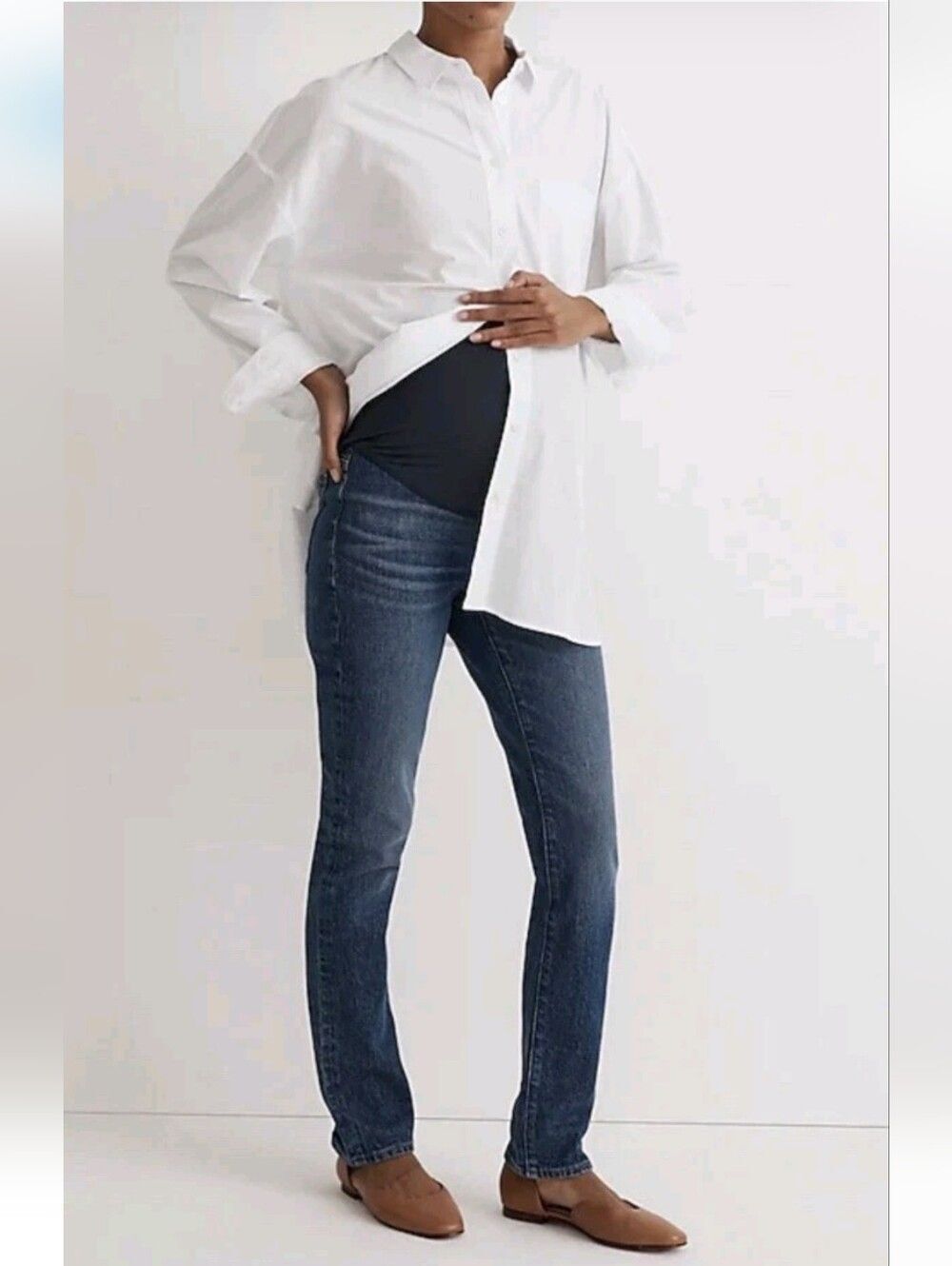 {Madewell} Maternity Perfect Vintage Jean NM295 Decatur Wash - Size 27